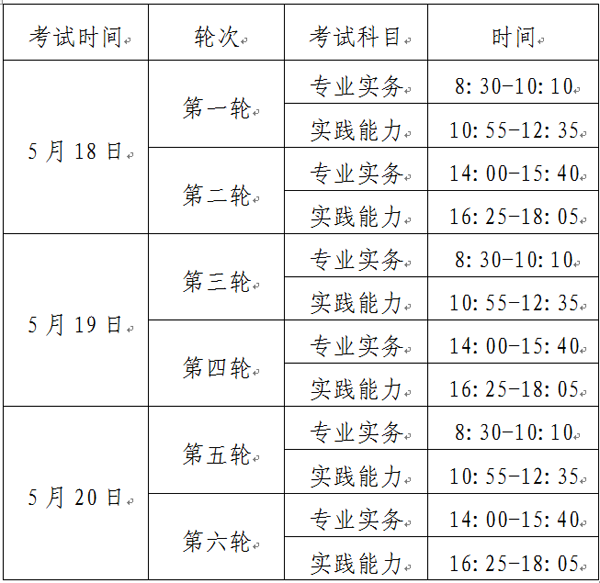 2019年河北護士執(zhí)業(yè)資格考試時間.png